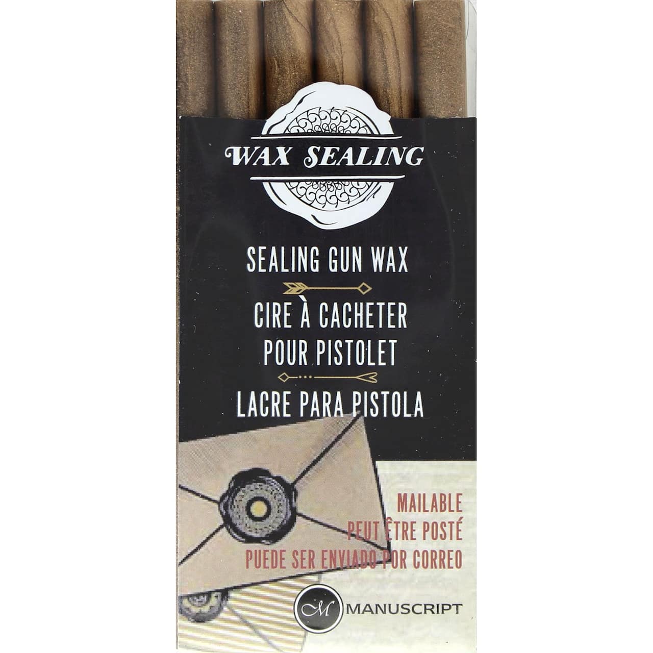 Manuscript Wax Sealing Gun Wax Sticks, 6ct.